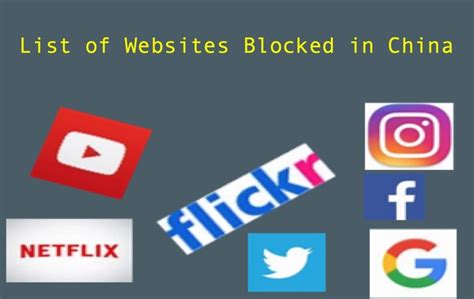 what applications are blocked in china